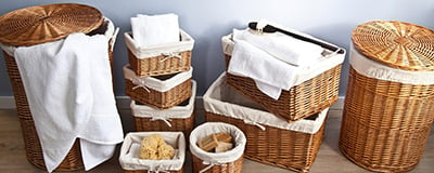 Birch Baskets and Boxes