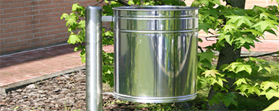 Metal Trash Bins