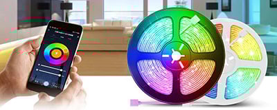 Indoor LED strip lighting