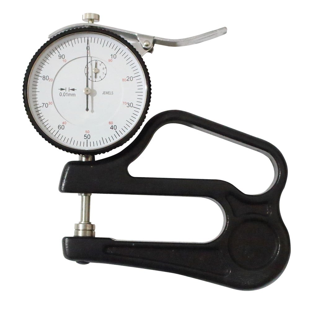 Mechanical thickness gauge, aluminium, 0.01-20 mm | Megatek