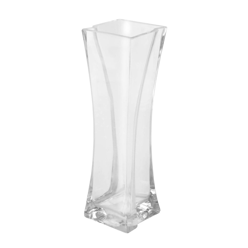 Small transparent glass vase for flowers on a leg with a corrugated top Vase small bouquet flowers dried flowers berries decor desktop bowls