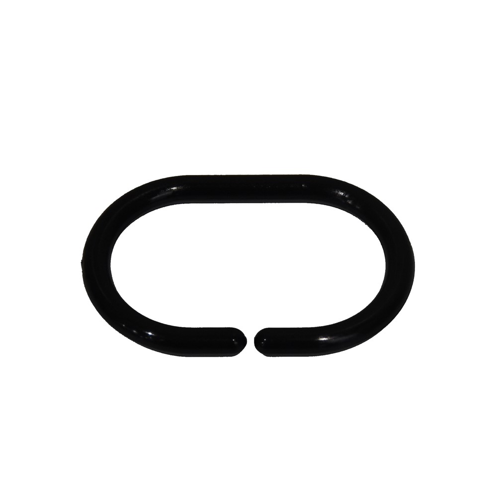 Plastic rings for shower curtains, 6x4 cm Megatek