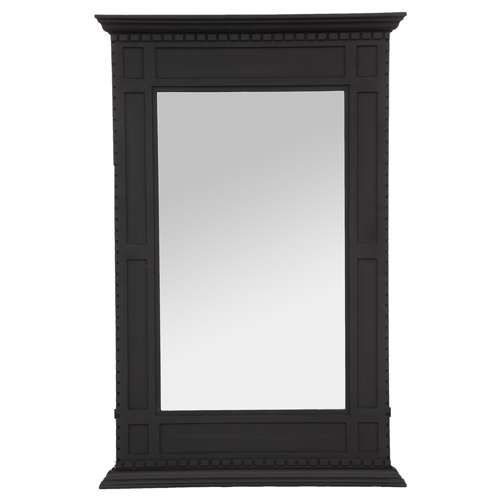 Mirror, chimney, glass/mdf, black, 75x5xH115 cm Megatek