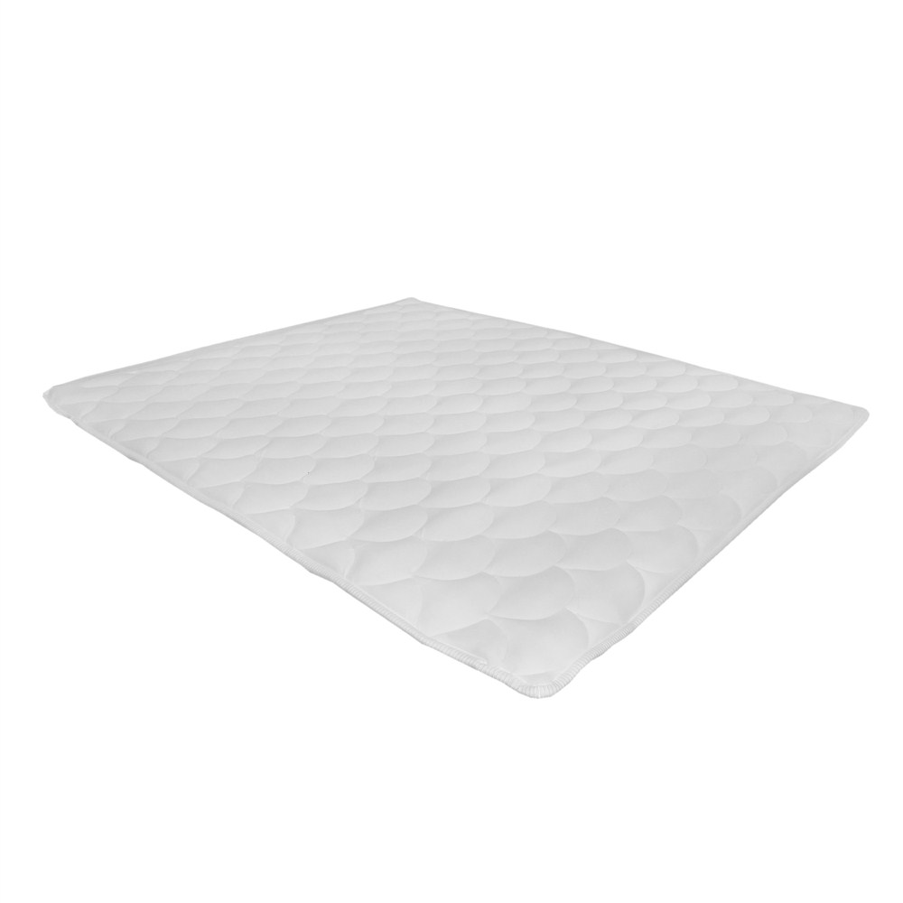 Mattress topper, double, foam, textile, white, 160x190xH2.5