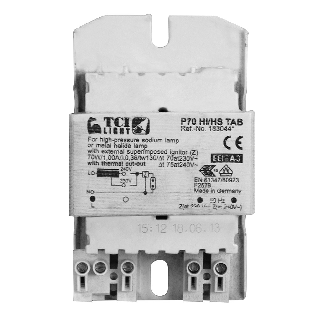 HID BALLAST 70W HI/HS 230/240V Megatek