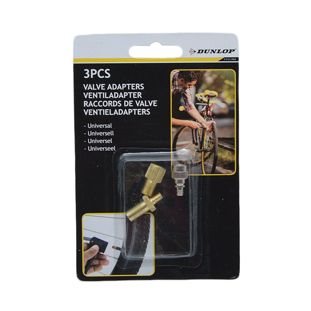 Valve adapters, Dunlop, 3 piece Megatek