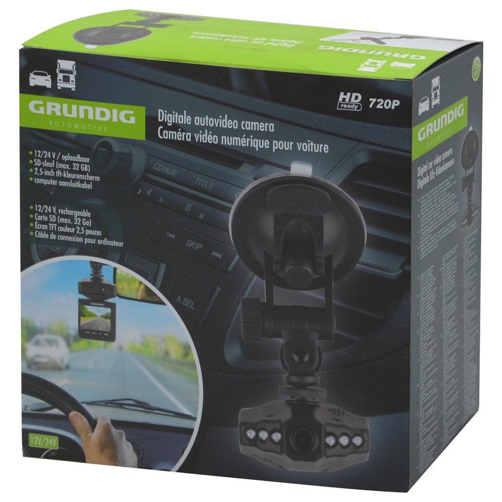 Car video camera digital, Grundig, 12/24 V, 2.5 LCD Screen