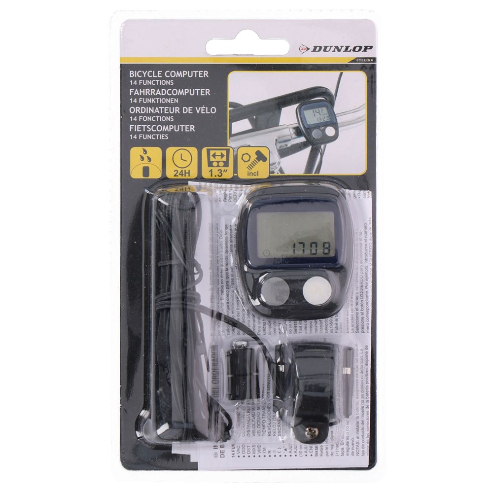 Bicycle computer, Dunlop, with 14 functions Megatek