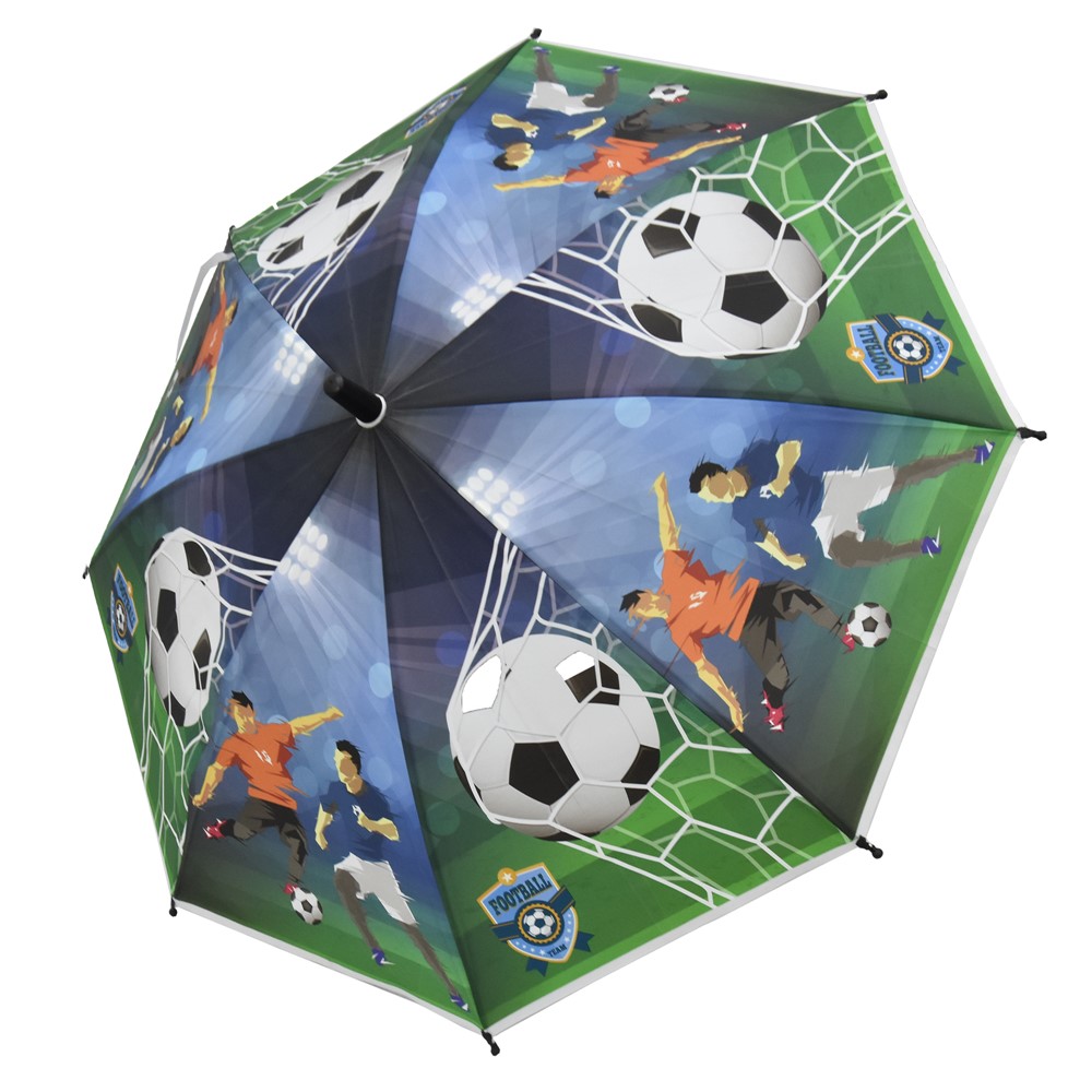 Children's umbrella, Football, automatic, 46 cm Megatek