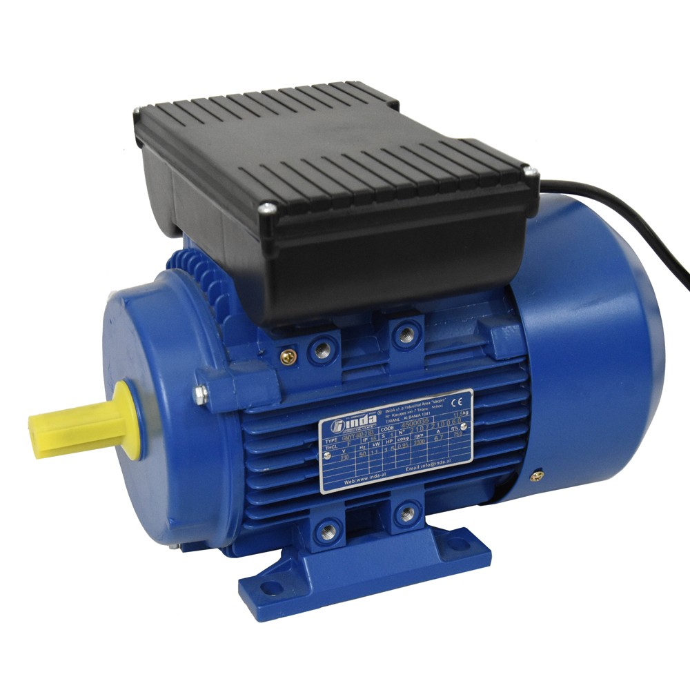Electric motor, 1.1 KW, 1.5 HP, 2800 rpm Megatek