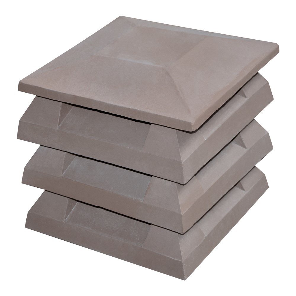 Chimney Flue for barbecue, dark brown, 41x41x62 cm, 4 parts