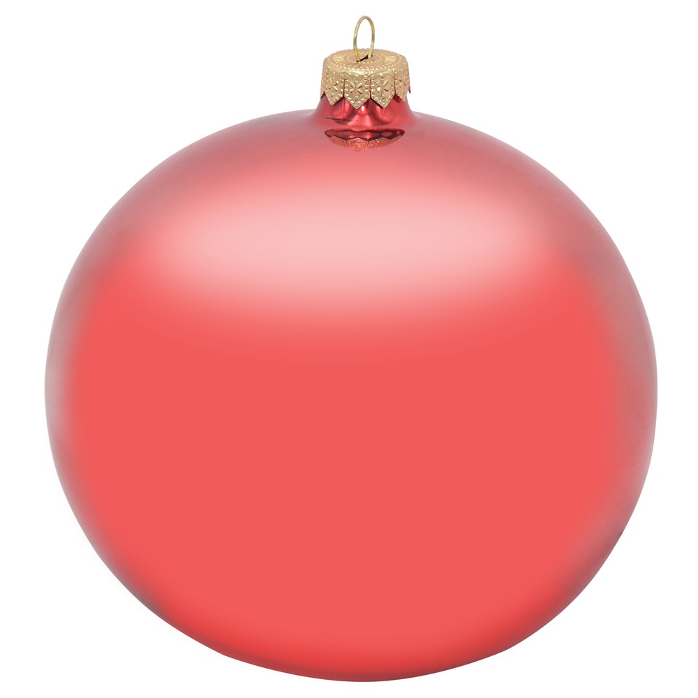 Decorative sphere, glass, red, dia 15 cm, 1 pc Megatek