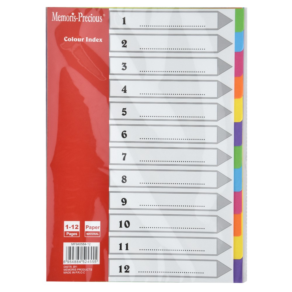 Indexes for ring binder folders, MemorisPrecious, paper, 29