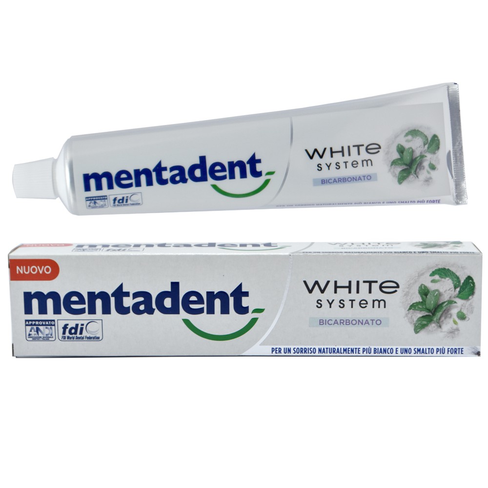 Toothpaste, mentadent, bicarbonate, 125 ml, 1 piece Megate