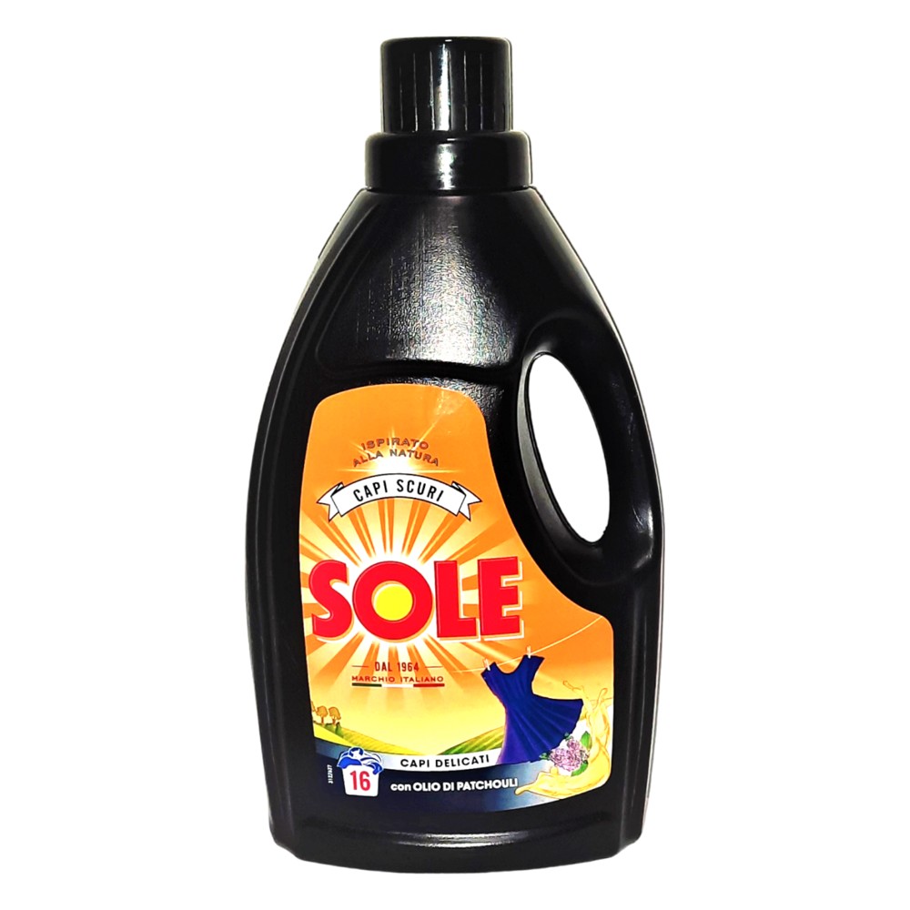 Liquid detergent for black clothes, Sole, delicate, 16 washe