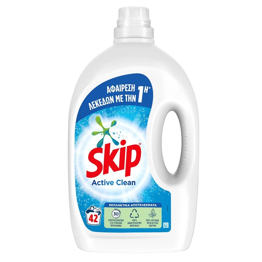 Liquid detergent for clothes, Skip active clean, 2.1 lt, 42