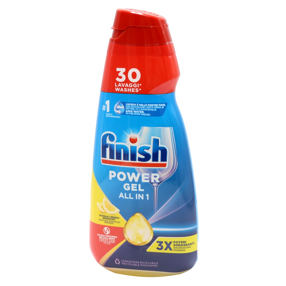 Bright detergent for dishwashers, Finish, lemon, 600 ml, 1 p