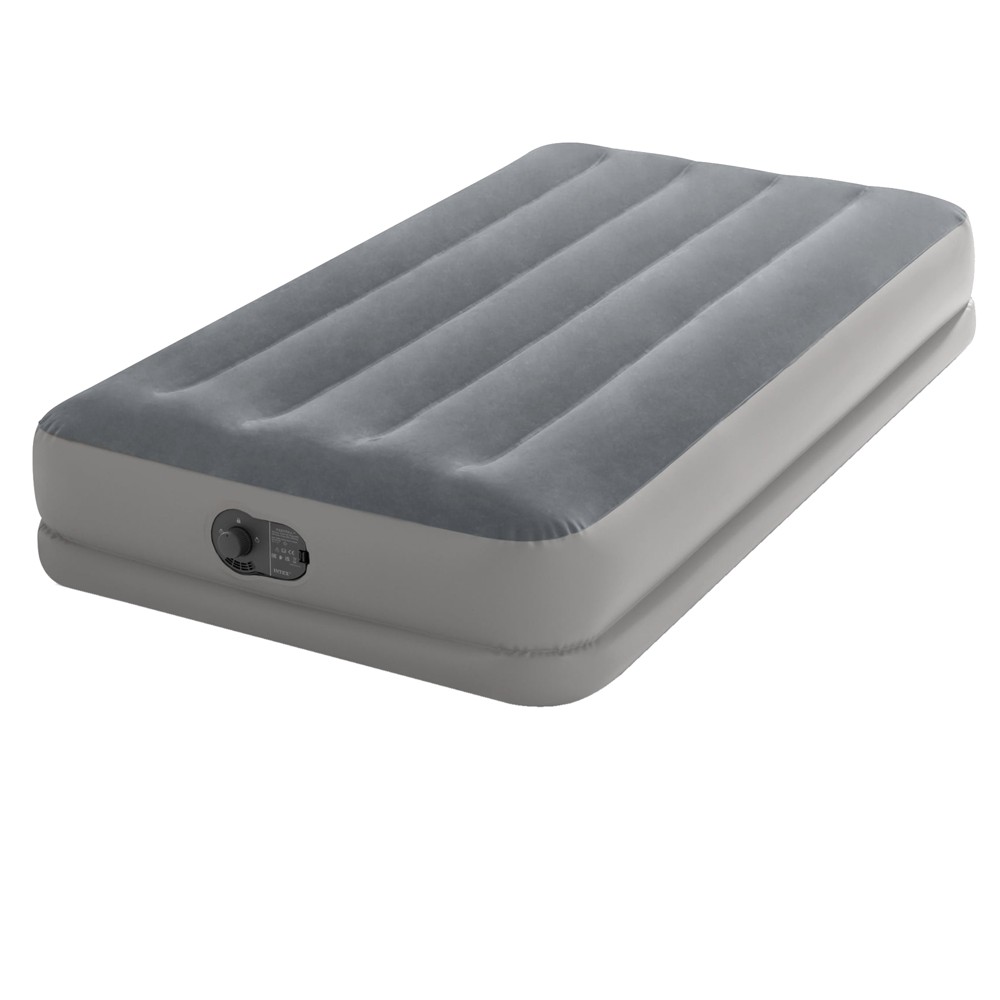Air mattress, Intex, PVC, gray, 1 person, 99x191x30 cm, 1 pi