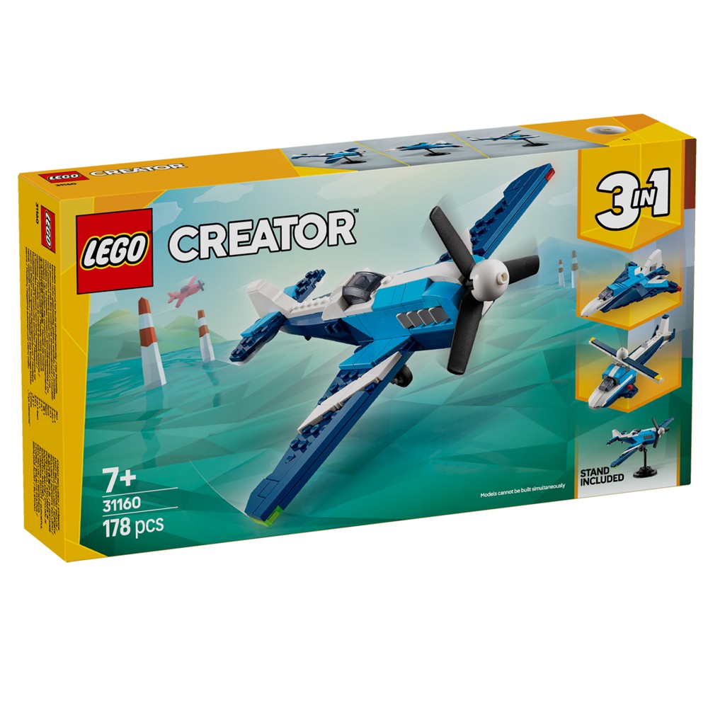 Lego, Creator, Aircraft: Race Plane, 3 in 1, +7 years, 1 pie