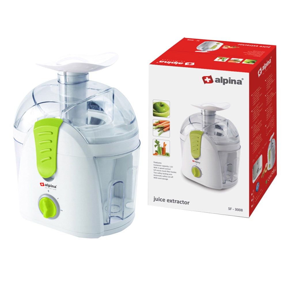 Juice extractor, Alpina Switzerland, 400 W, 1.5 lt, 2 speed