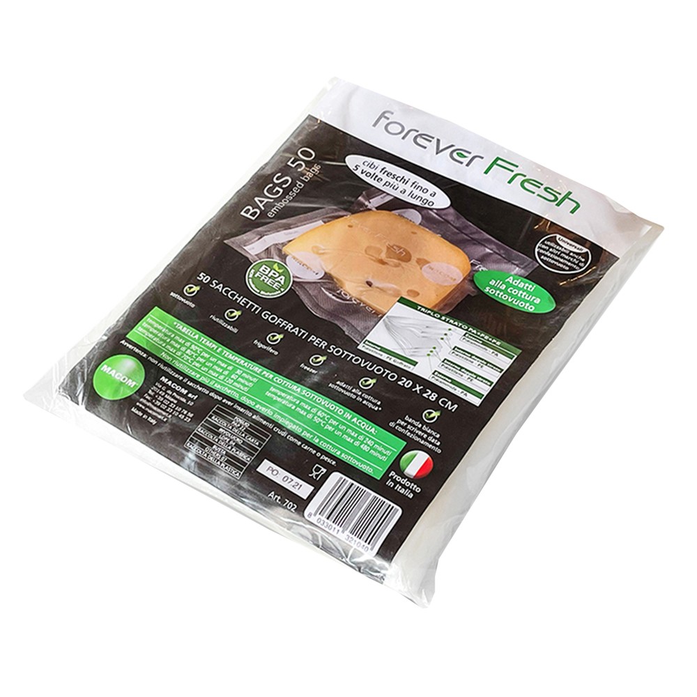 Vacuum packaging bag, 20x28 cm, 50 bags Megatek