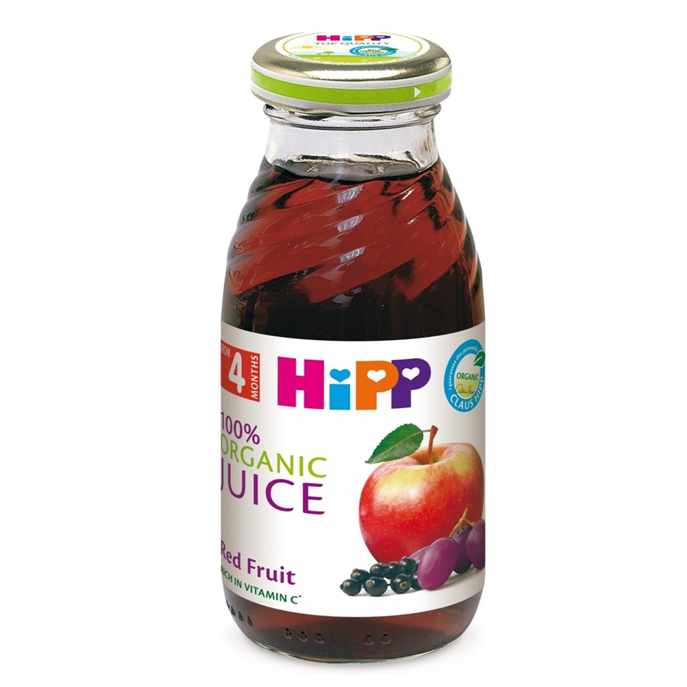 Organic red fruit juice for babies, HiPP Organic Megatek