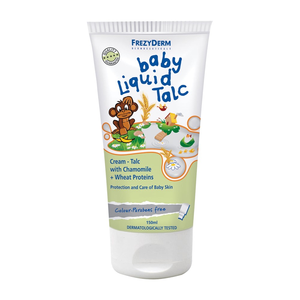 Liquid talc for babies, FrezyDerm 150 ml Megatek