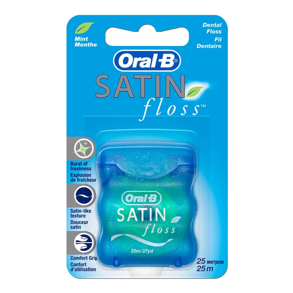Dental floss, OralB, Satin Floss, 25 m, 1 piece Megatek