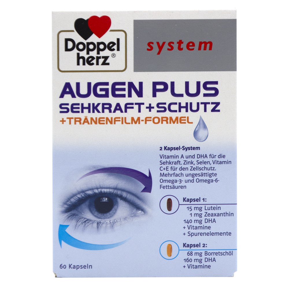 Vitamin Doppel Herz Augen Plus for healthy eyes. | Megatek