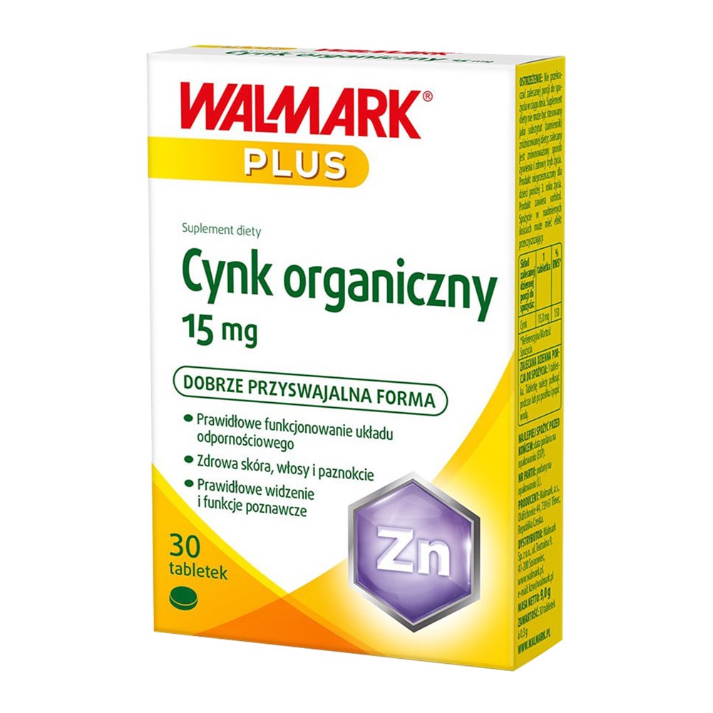 Nutritional supplement with zinc content, which affects the