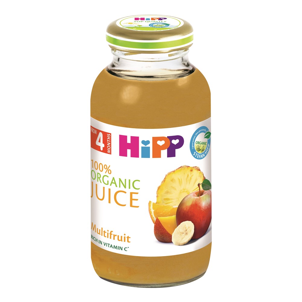 Multifruit juice for babies, HiPP Organic Megatek