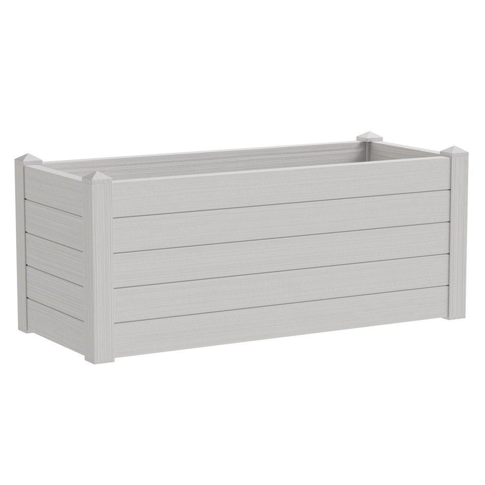 Vazo Lulesh TRAMA-002 Plastike E Bardhë 100x42xH40