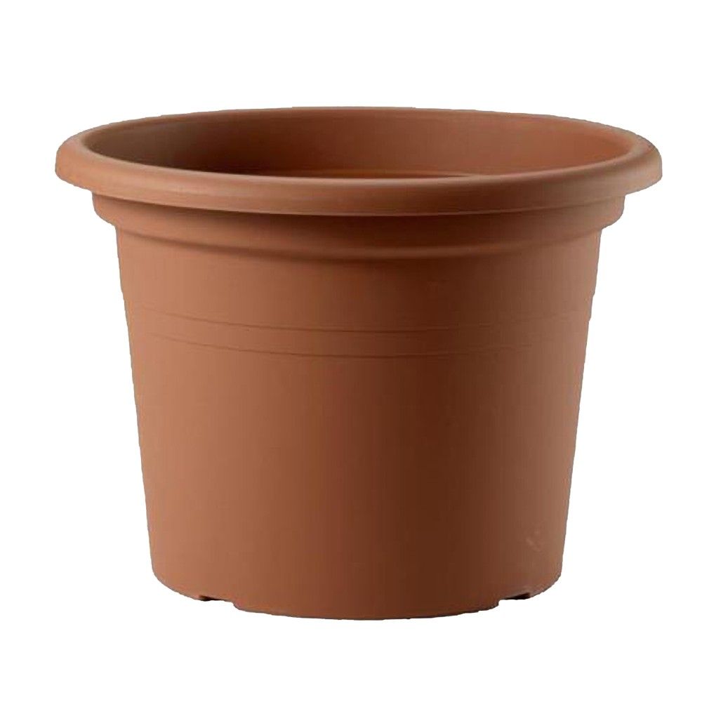 Basic Vazo lulesh Rrethore Plastike Terrakotë Ø35xH25