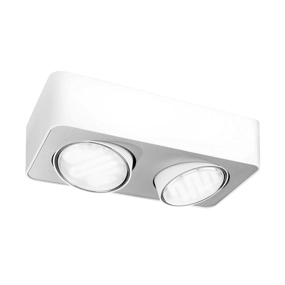 Pllake 'confident' Bardhe. G-2X9W-230V Spot I
