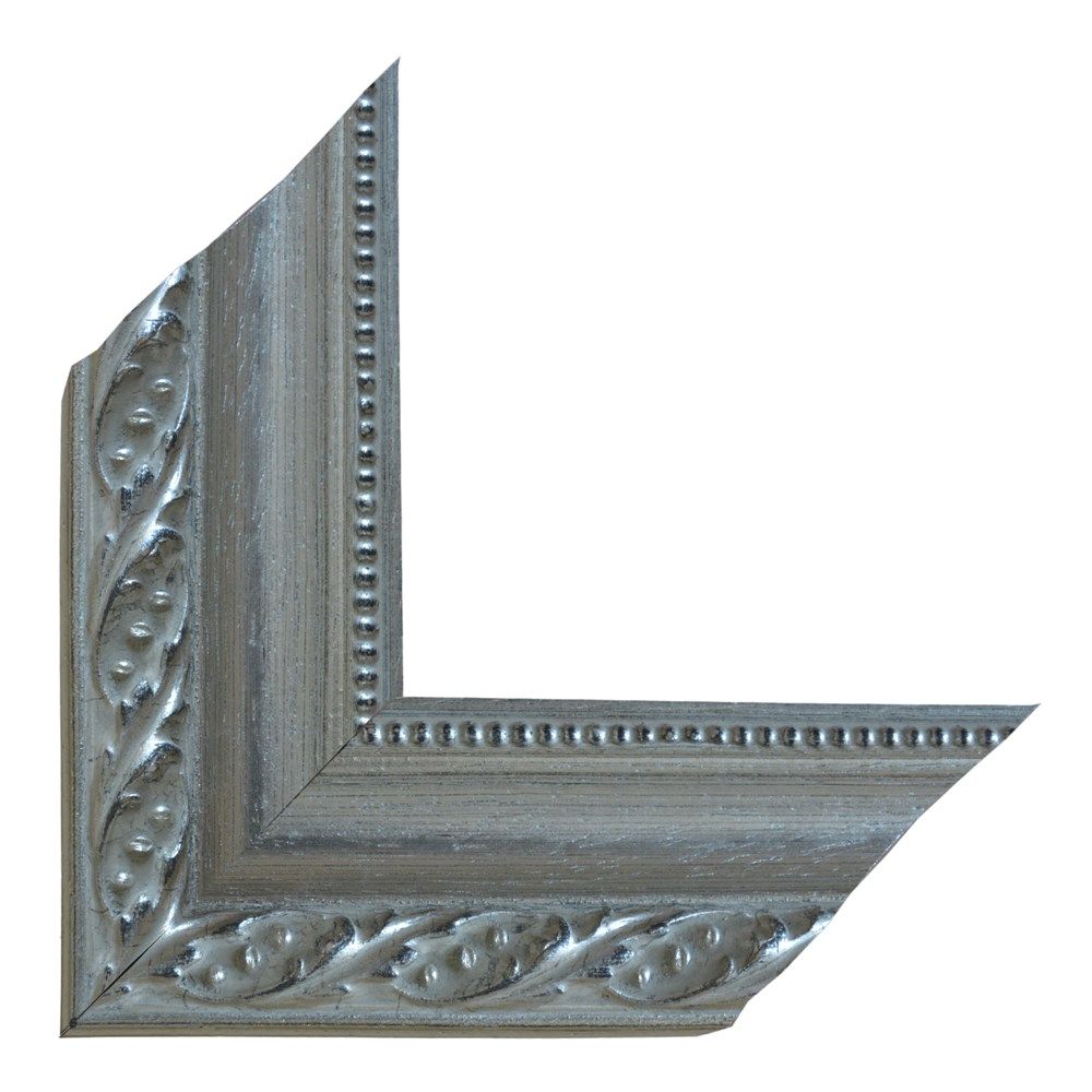 Shufra Druri Decor N-0402 6x3cm 3ml Ngjyrë Argjendi 6x3
