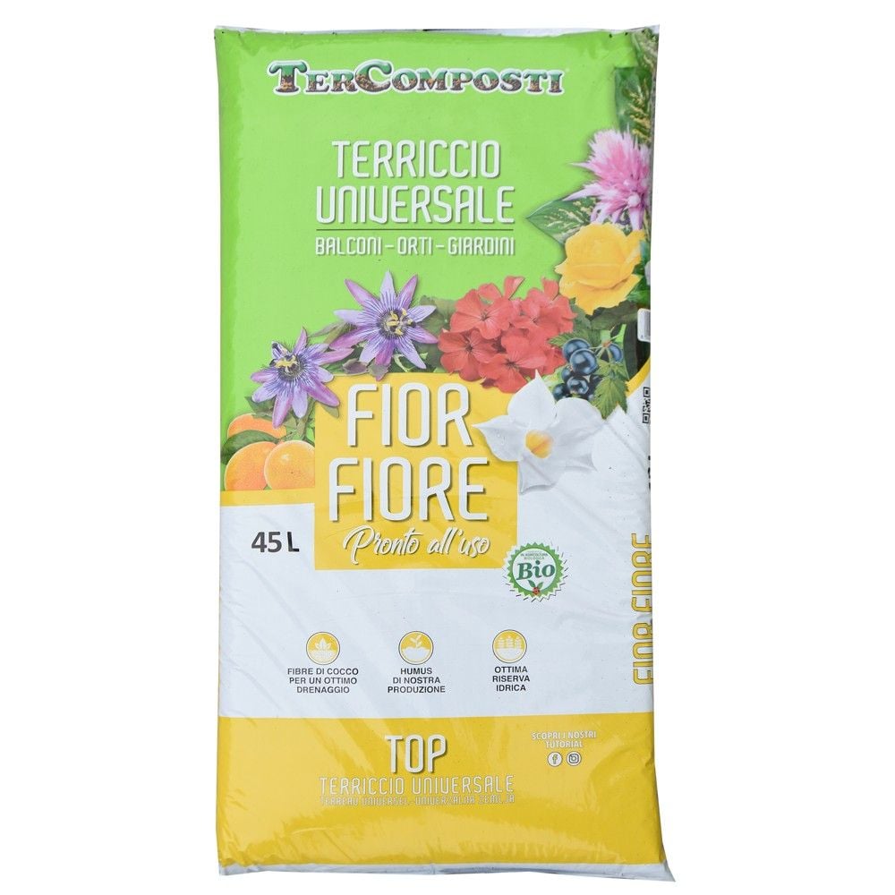 Dhe Të Jashtëm THES/45 45L Humus TerComposti Universal Për Ambjent Brëndshëm Substrat Me Cilësi Lartë Për Bimë Gjelbëlla Lule Fruta Perime