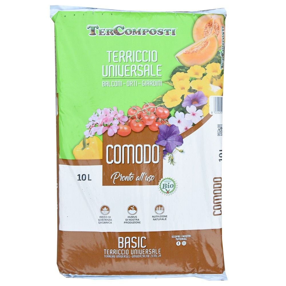 Ambjent Të Jashtëm THES/10 10L Humus TerComposti Universal Për Substrat Për Bimë Dhe Lule Dhe Mbi Gjitha Për Perime