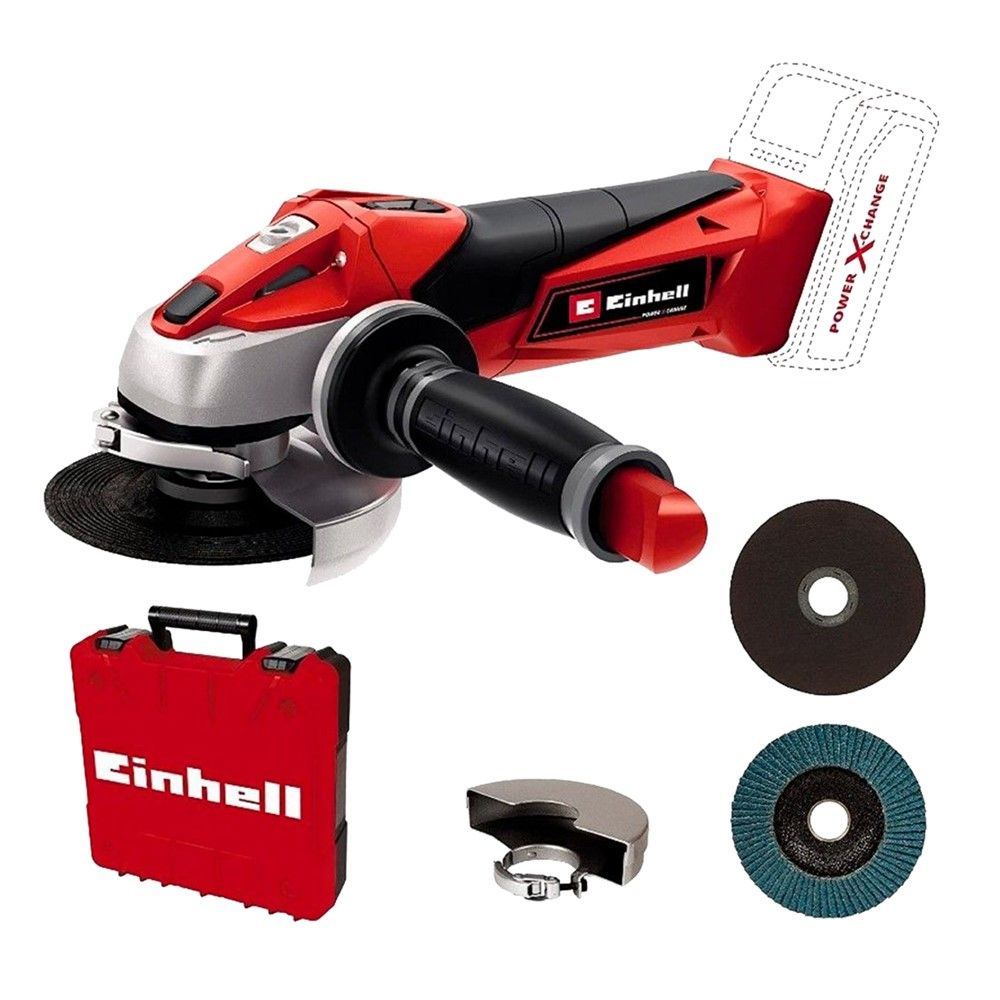 Fresibel me bateri, Einhell, TC-AG 18/115 Li - Solo Acc, 18 V, 8500 rp 18V 115mm Rpm Nuk Perfshihet Bateria