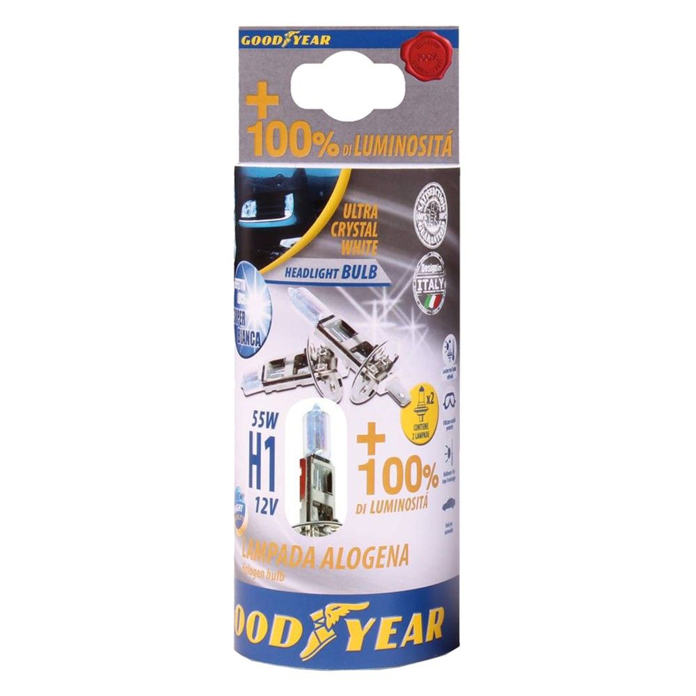 Goodyear Ultra Crystal White H1 55W 12V Lambe Makine 12 BT-77016 B2