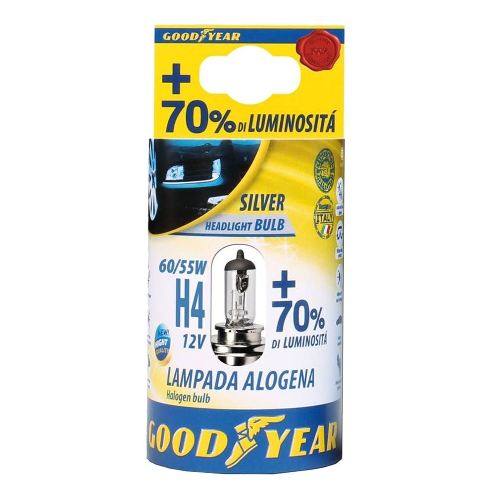 Goodyear Silber H4 55W 12V Lambe Makine 12 BT-77008 B1