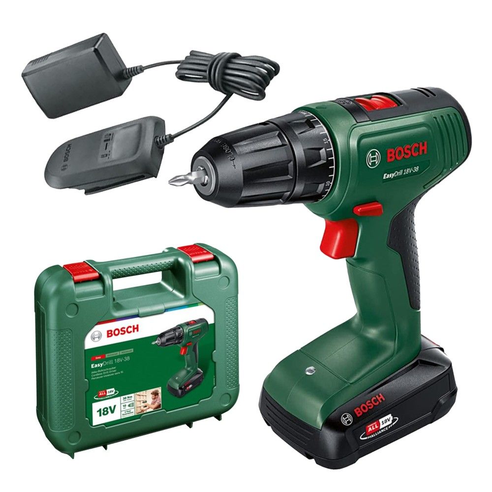 Vidator me bateri, Bosch, EasyImpact 18V-38, 1x2.0 Ah, 18 V, 38 Nm, 0- 1x2.0 0-1630 Rpm