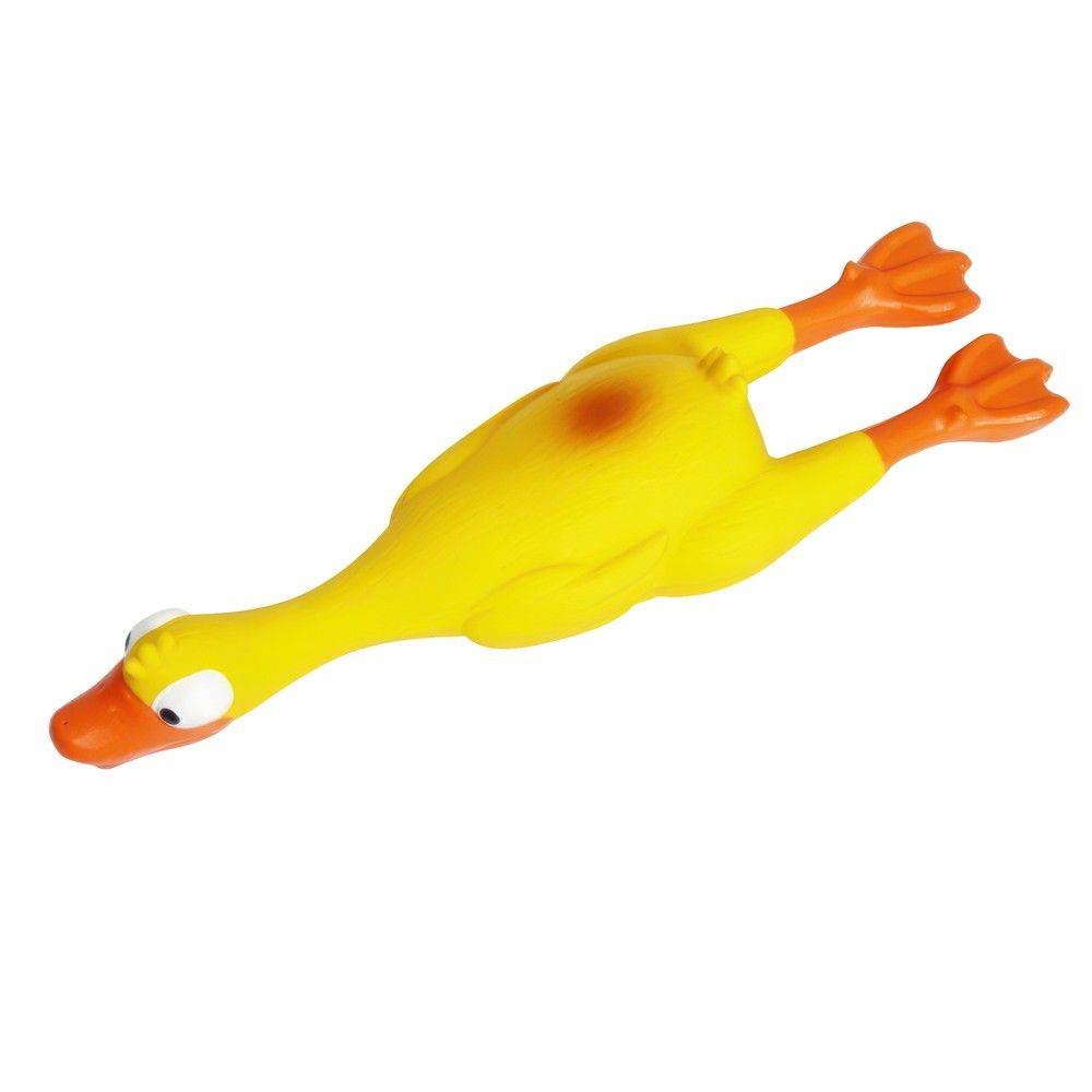 Lodër argëtuese 43cm Për Qen Pulë Me Tingull Latex