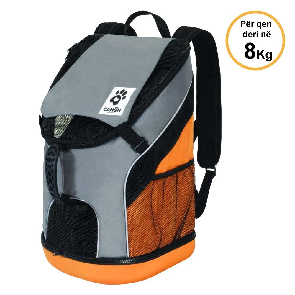 Camon Cante per transportimin e kafsheve 30x49cm 49cm 34 X X 49 Tekstil Me Rrjete Ngjyra Gri