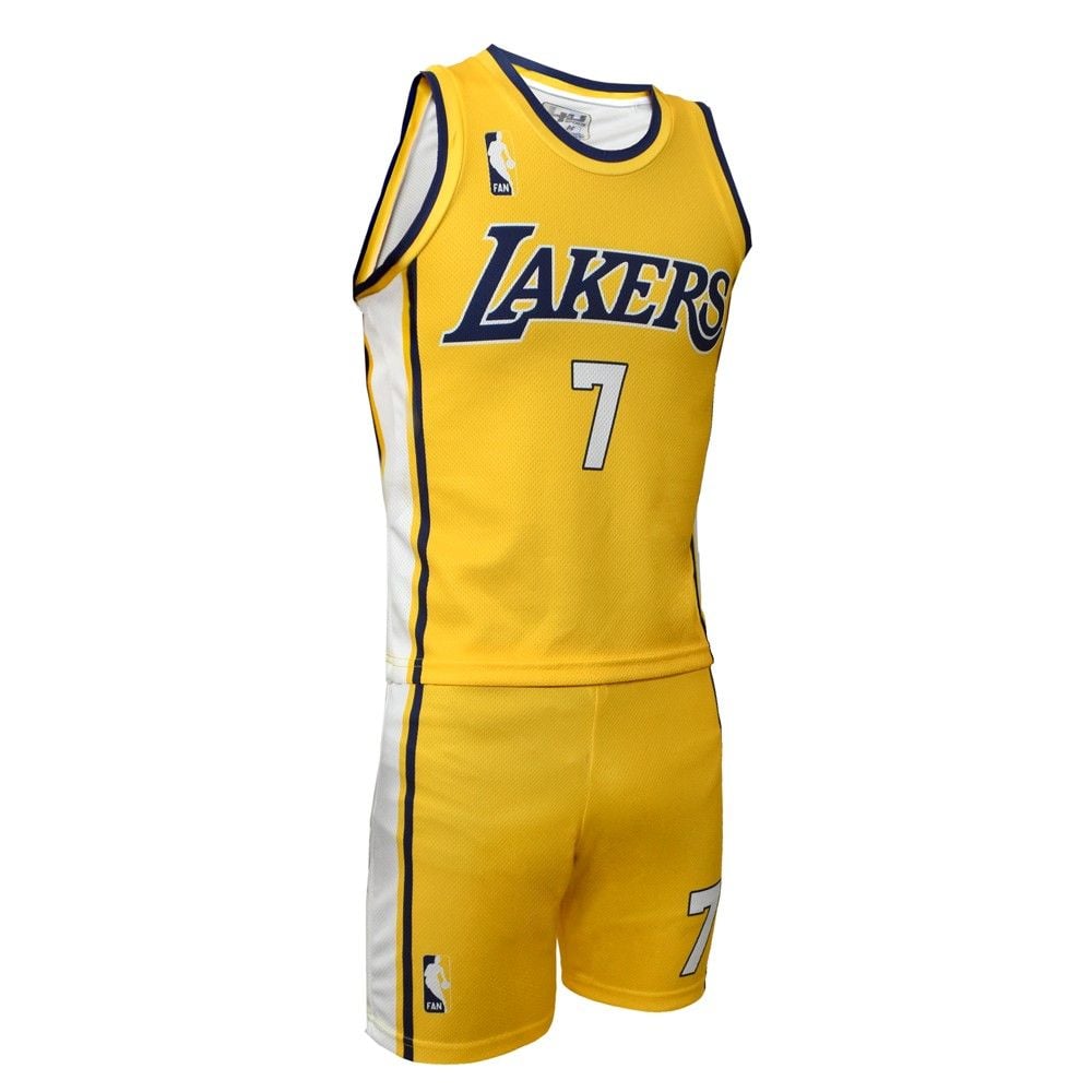 4U Sports LA Lakers James Basketball Uniform U For Kids Size 8 Suit 1