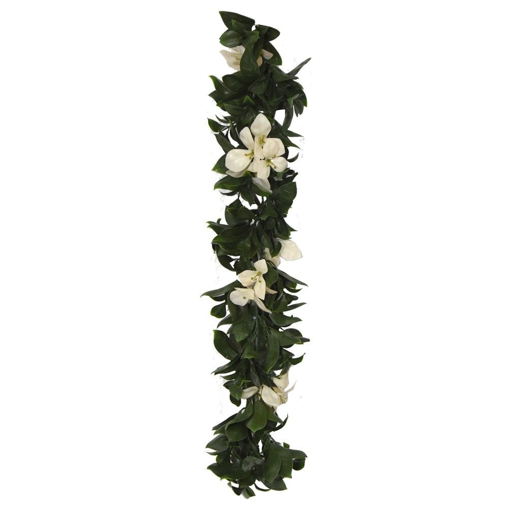 Giardino Verde Gardenia 75cm Dege Me Gjethe Artificiale 60-75 G 46 Gjethe Jeshile Me Te Bardhe