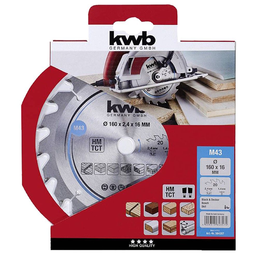 Disk druri 160x16mm 1.4mm 16mm Per Sharre Cirkulare KWB 160 X 1.4