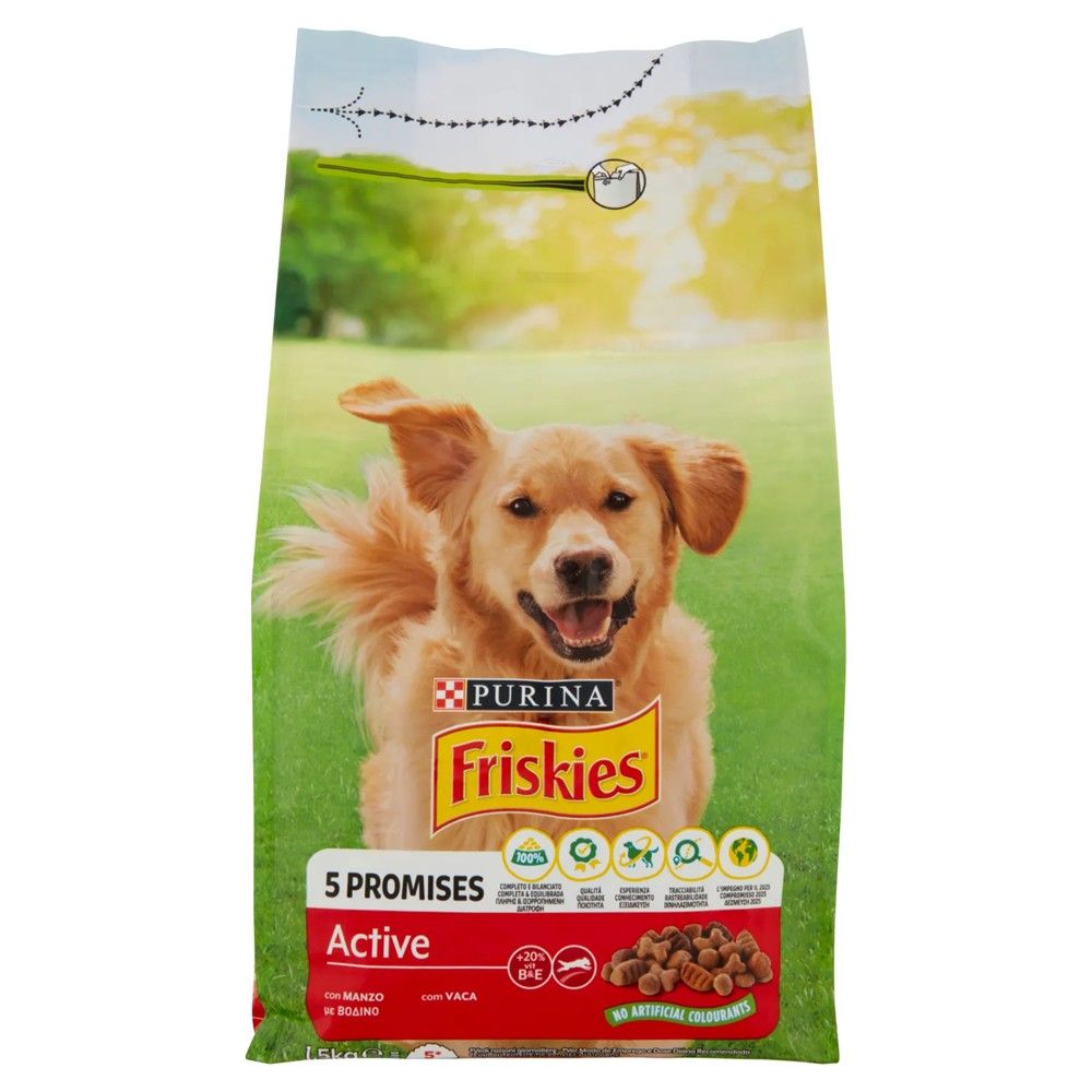 Purina Friskies 1.5kg Ushqim Per Qen Aktiv 1.5 Me Mish Vici