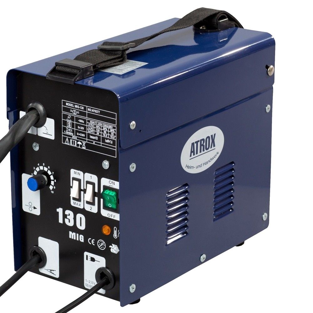 Atrox MIG 0.9mm Saldatrice 120 A 0.9 3.5 KVA 100% 45 A 60% 55 A 100