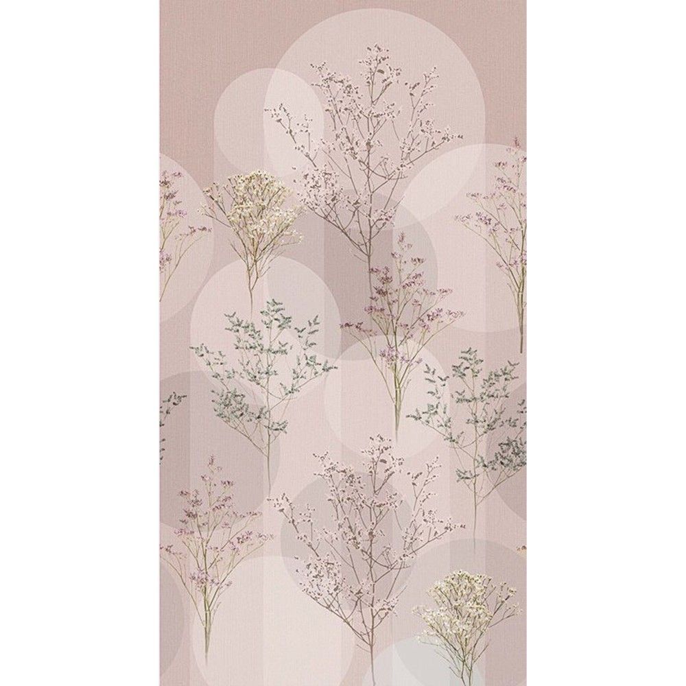 Erismann Elle Decoration 2268-10 Leter Muri H2.8 X 1.5 M Floral Roze Pastel