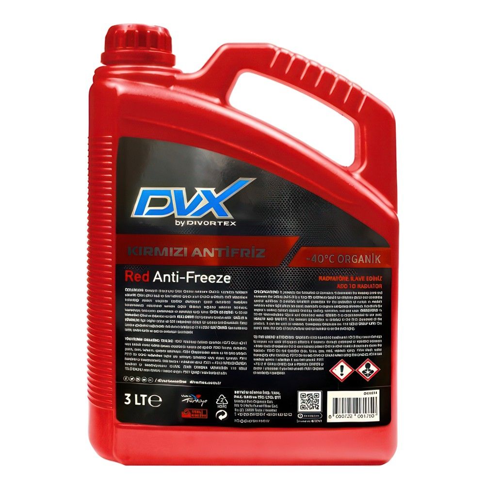 Divortex Antifriz Organik I Kuq -40°C Dvx-9014 (Conc.) 3L -40°C
